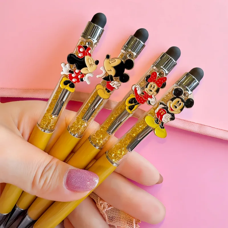 Cute Mouse Head Retractable Gel Pens – Kawaii Cartoon Animal Click Pens with 0.5mm Black Ink, Aesthetic Stationery Gift for Students, Girls & Teens